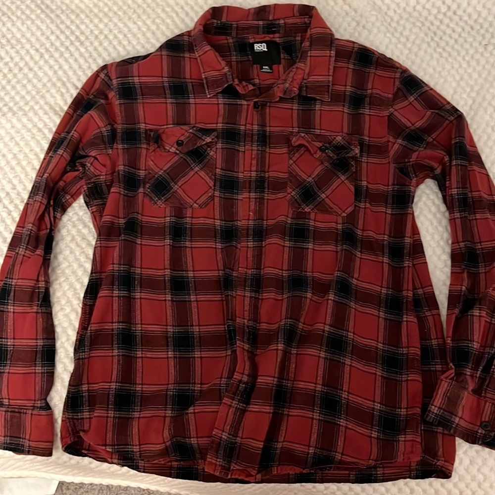 RSQ mens flannel size XXL
